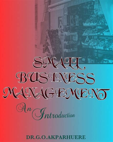 Small Business Management In Nigeria An Introduction Wfm