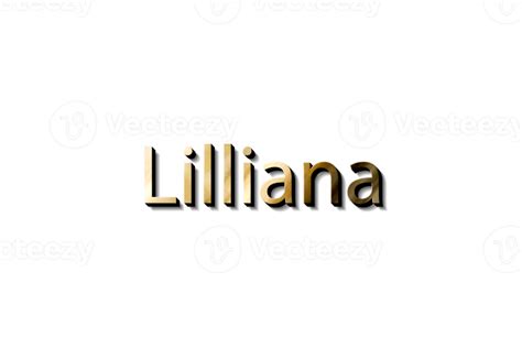 Lilliana Name 3d 15733001 Png