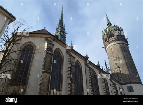 Castle Church Wittenberg Germany Stock Photo Alamy