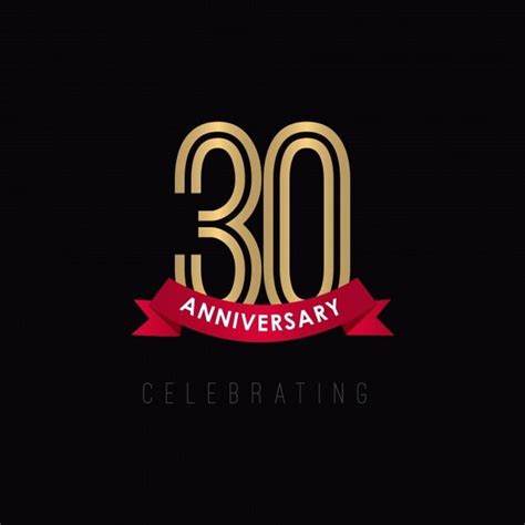 30 Year Anniversary Vector Hd Images 30 Year Anniversary Luxury Gold