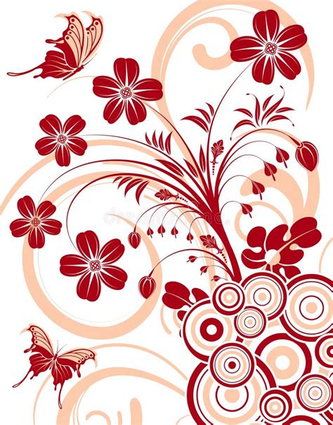 Flower Background Stock Vector Illustration Of Silhouette 4800248