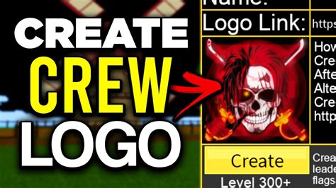 How To Create A Crew Logo In Blox Fruits Get Decal Link 2023 Youtube