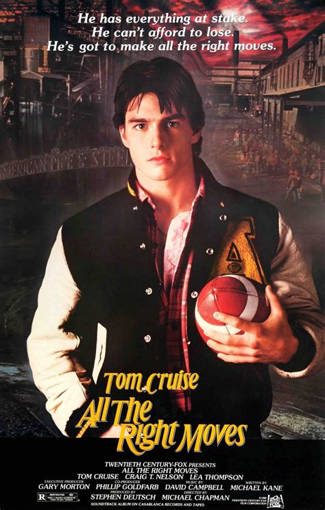 All The Right Moves Tom Cruise Movies Football Movies Tom Cruise