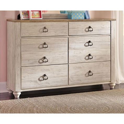 Make your bedroom reflect your personal style with the diverse selection of bedroom furniture at target. B267-21 Ashley Furniture Willowton - Whitewash Bedroom Dresser
