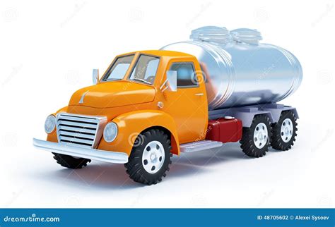 Tanker Truck Silhouette Cartoon Vector 90715721