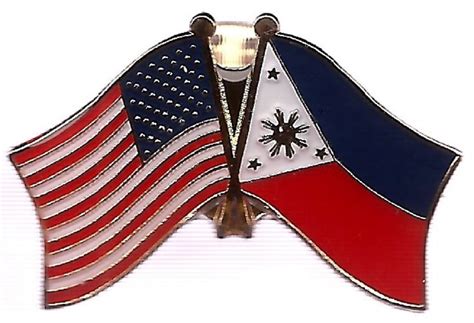 Buy Pack Of 3 Philippines And Us Crossed Double Lapel Pins Filipino