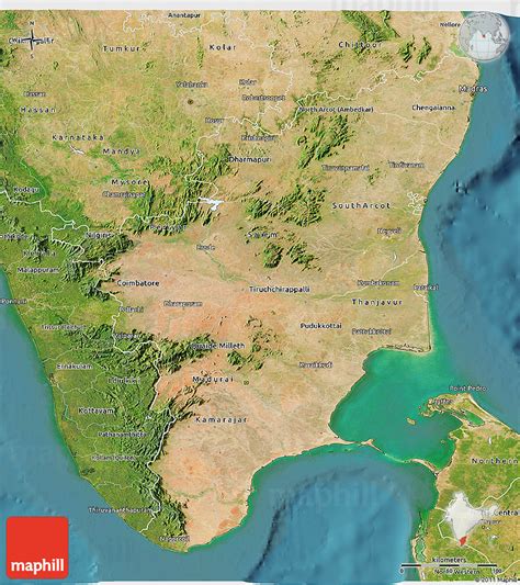 Physical Map Of Tamil Nadu Images