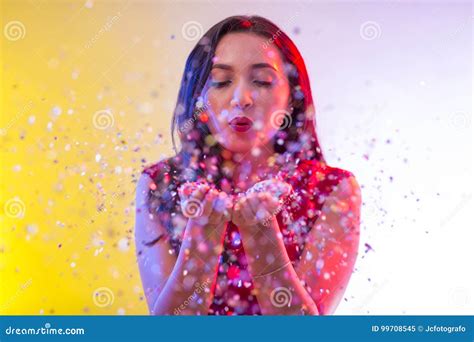 Beautiful Girl On Party Stock Image Image Of Holiday 99708545