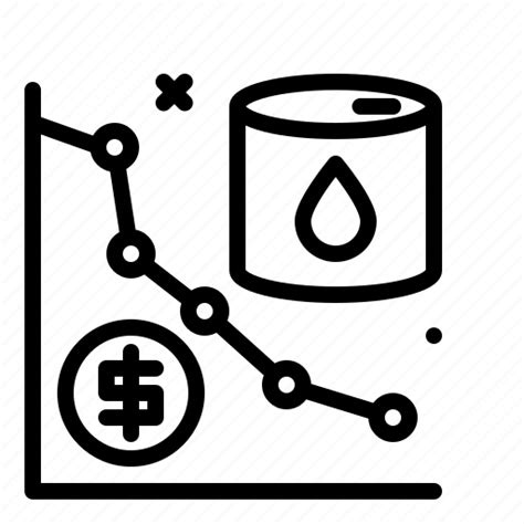 Decrease Oil Gas Industry Icon Download On Iconfinder