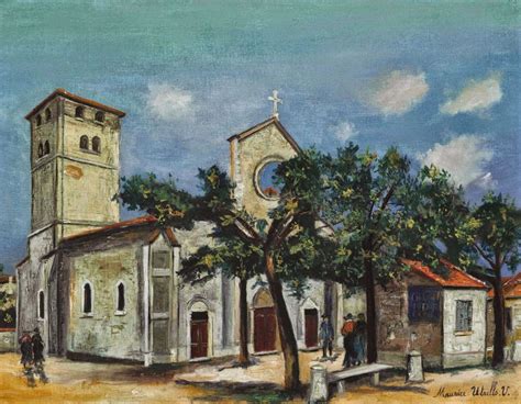 Maurice Utrillo 1883 1955 The Church Of Provence 1925 Paris