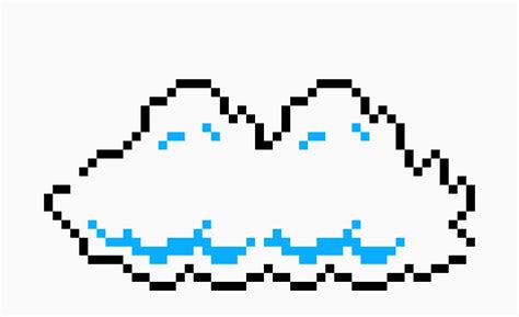 Super Mario Bros Cloud Sprites Pixel Art Maker