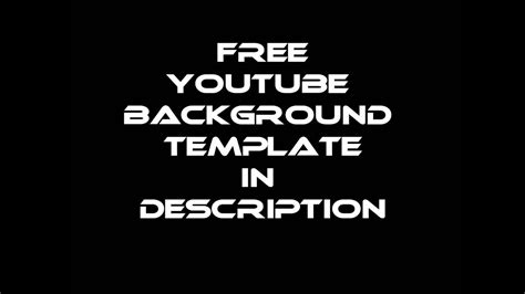 Free Youtube Background Template Youtube