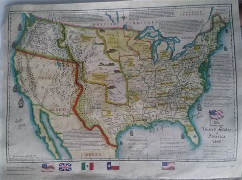 Map Of The United States And The Republic Of Texas 1845 Bought This