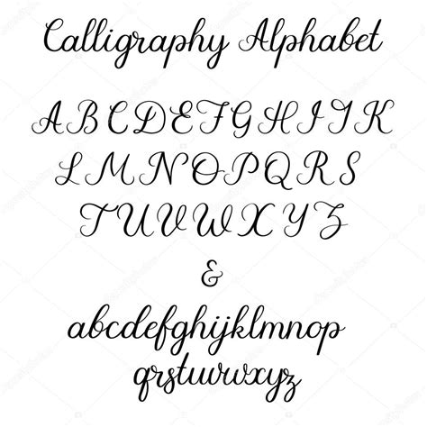 Caligrafia Alfabeto Tipos De Letra Caligrafia Alfabeto Tipos De Letra