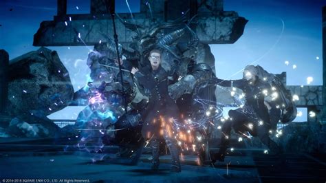 Fighting Against The Founder King The Mystic In Comrades Ffxv
