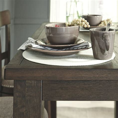 Signature Design By Ashley Drewing Rectangular Bar Height Table Brown