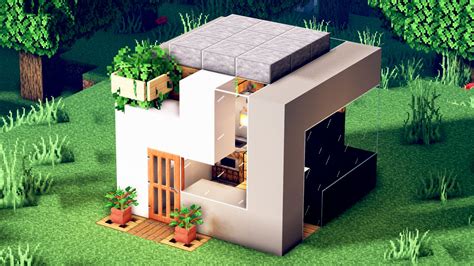 I Made A 5x5 Small Modern House Minecraft
