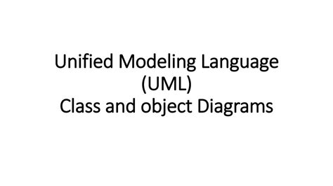 Solution Unified Modeling Language Uml Studypool