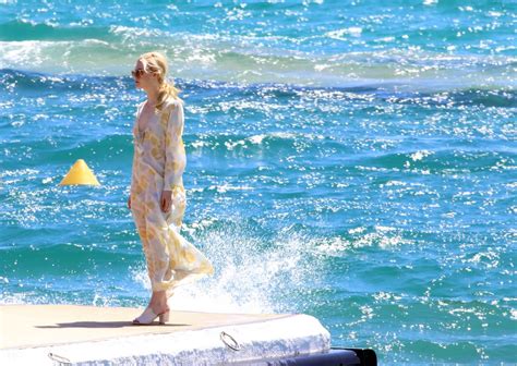 Elle Fanning Photoshoot On The Beach In Cannes France