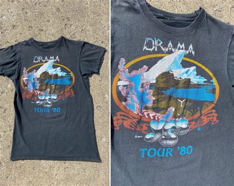 Vintage 1980 Yes Drama Tour T Shirt Small 70s 1970s Yes Band Etsy