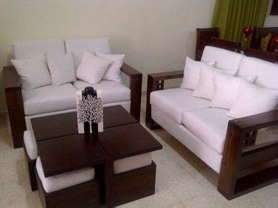 Juegos de sala lineales modernos. juego+de+sala+blanco+con+cafe.jpg (400×300) | Livings modernos