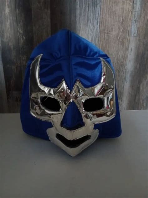 BLUE WRESTLING MASK Luchador Wrestler Lucha Libre Mexican Mask Costume