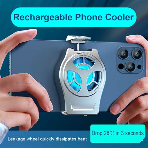 Rechargeable Turbo Hurricane Radiator Universal Mobile Phone Cooling