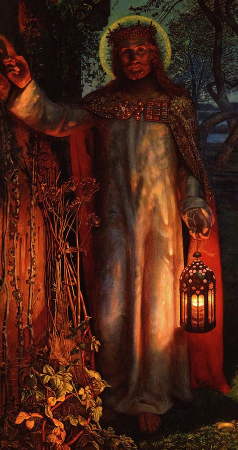 The Light Of The World Jesus Painting By William Holman Hunt Fine