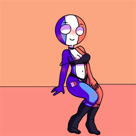 Rule 34 Big Ass Blush Breasts Countryhumans Countryhumans Girl Cute Female Female Solo France