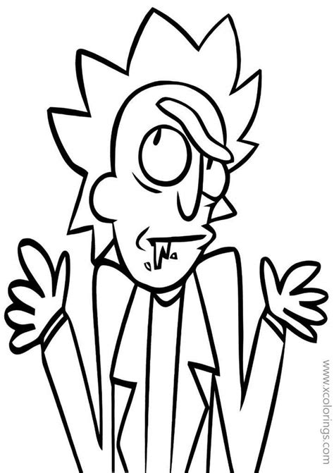 Cartoon Rick And Morty Coloring Pages