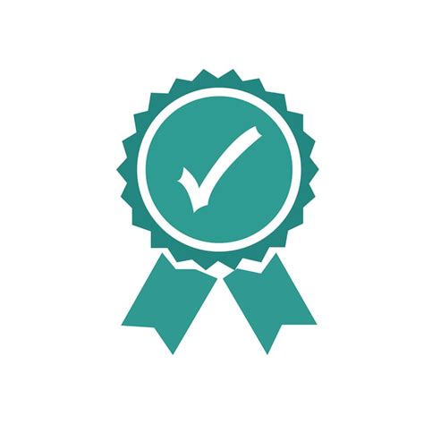 Premium Vector Approved Icon In Flat Style Certified Medal Symbol