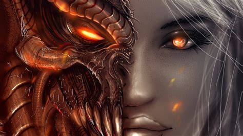Wallpaper Face Video Games Women Fantasy Art Eyes