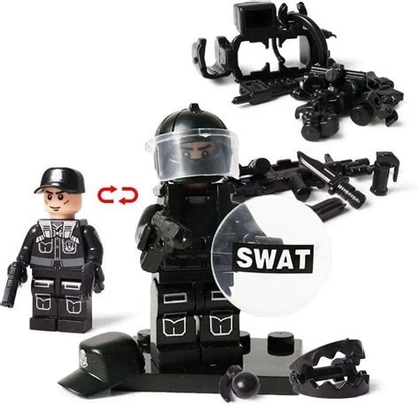 Toysvill Swat Soldado Del Equipo Militar Del Ejército 6 Piezas Con