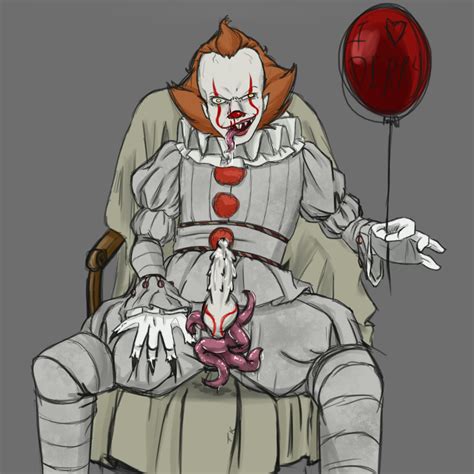 Rule 34 5 Fingers Balloon Clothing Clown Crotch Tentacles Drooling Erection Gay Grey