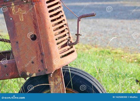 Hand Crank Starter For Tractor Stock Photo Image Of Turn Side 162508308