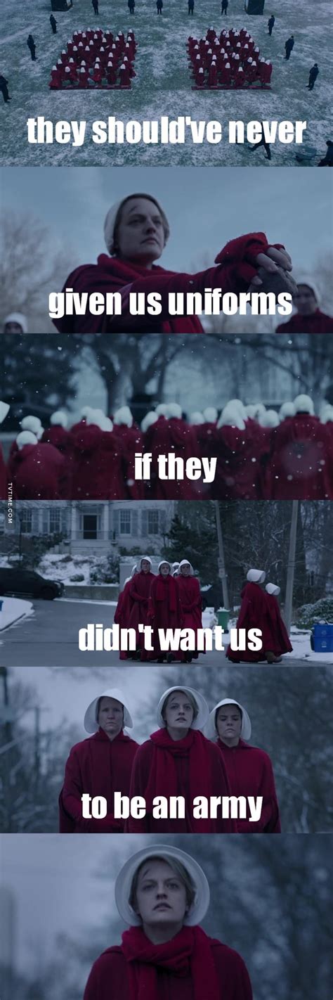 Explanation of the famous quotes in the handmaid's tale, including all important speeches, comments, quotations, and monologues. TVShow Time - The Handmaid's Tale S01E10 - Night ...