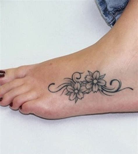 Tattoo Designs Picture Gallery Small Flower Tattoos On Girls Feet