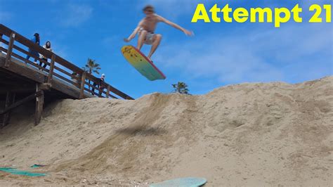 Surfing Down A Sand Berm Youtube