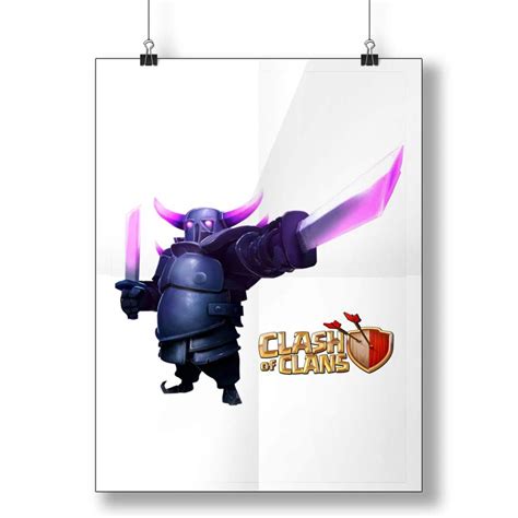 Clash Of Clans Pekka Purple Tarkexe Poster Poster Art Design