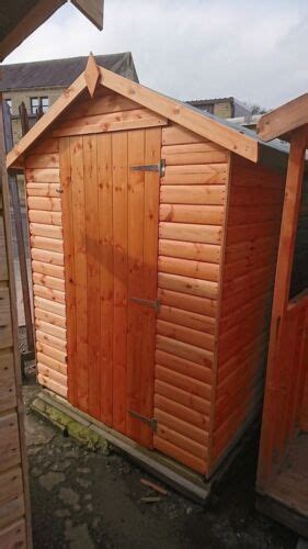 7x5 garden shed 16mm loglap tandg apex roof quality redwood fully tandg eco hut ebay