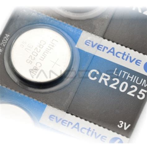 Lithium Battery Cr2025 3v Everactive 5 Pcs
