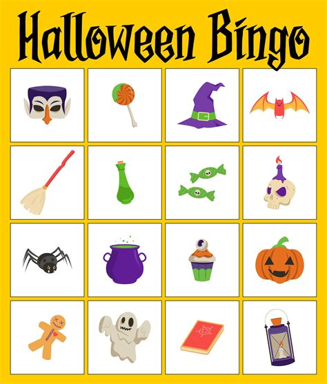 15 Best Printable Halloween Bingo Cards