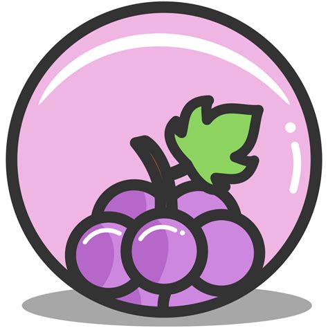 Button Grape Icon Splash Of Fruit Iconset Alex T
