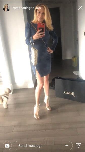 Rhonys Ramona Singer Wears Suede Minidress For A Night Out The Daily Dish