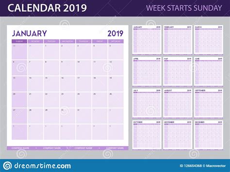 Download this premium vector about year planner 2019 or wall calendar design., and discover more than 15 million professional graphic resources on freepik. Calendar Planner For 2019 Year Stock Vector - Illustration ...