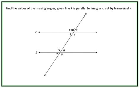 Transversals And Parallel Lines Geometry Math Lessons