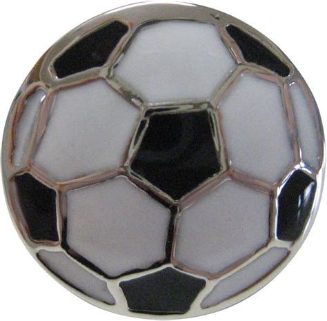 Kiola Designs Soccer Ball Lapel Pin Clothing Shoes And Jewelry