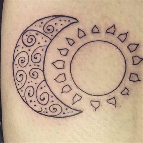 Sun and moon beautiful cloth tapestry art for dorm or bedroom decor design. 125 Sun and Moon Tattoo Designs for Men & Women - Wild ...