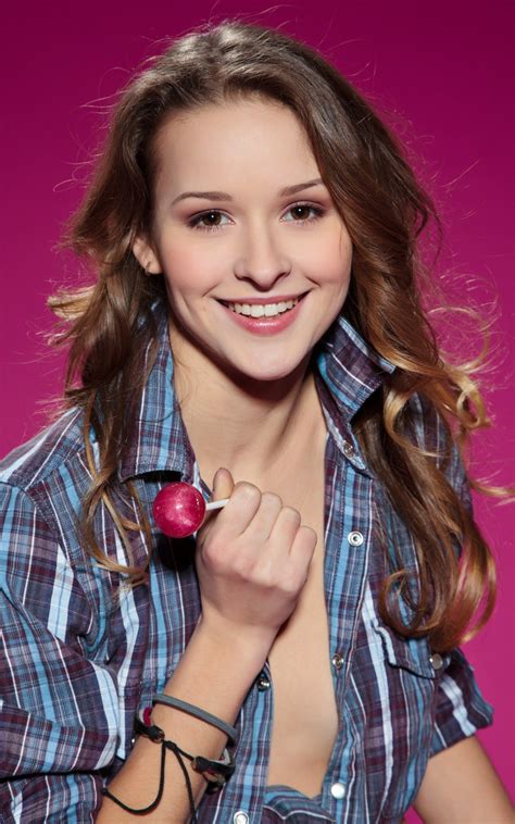 Brunette Pink Background Toxic A Curly Hair Smiling Model Plaid