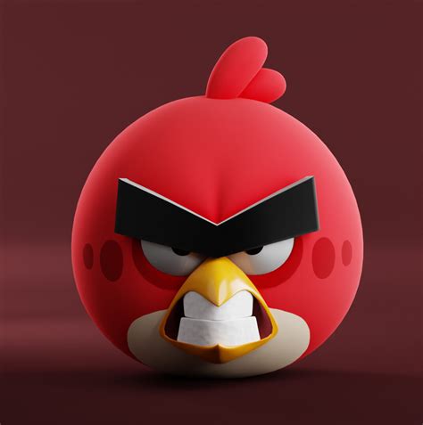 Red Angry Birds Finished Projects Blender Artists Community